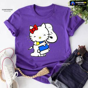 Snoopy Hugs Hello Kitty T-Shirt - Kids Tee
