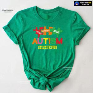 Accept Understand Love Puzzle Pieces Autism Awareness T-Shirt