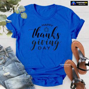 Happy Thanksgiving Day Pumpkin Fall Vibes T-Shirt