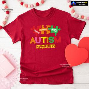 Accept Understand Love Puzzle Pieces Autism Awareness T-Shirt