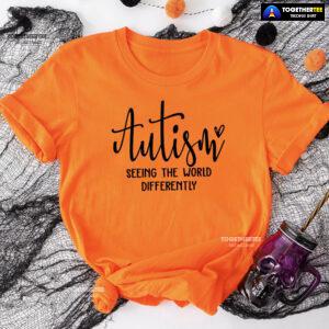 Autism Seeing The World Differently T-Shirt - White Tee