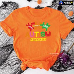 Accept Understand Love Puzzle Pieces Autism Awareness T-Shirt