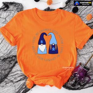 I Love My Gnomies With Autism Gnome T-Shirt - Plus Size Tee