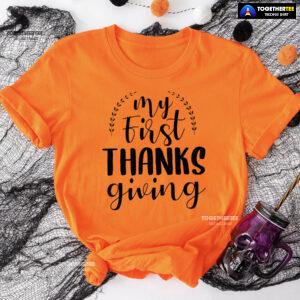 My First Thanksgiving Fall Season T-Shirt