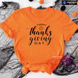 Happy Thanksgiving Day Pumpkin Fall Vibes T-Shirt