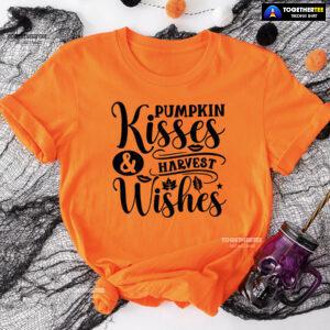 Pumpkin Kisses & Harvest Wishes T-Shirt