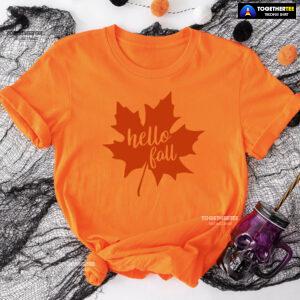 Hello Fall Happy Thanksgiving Day T-Shirt