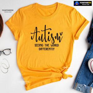 Autism Seeing The World Differently T-Shirt - White Tee