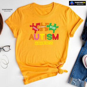 Accept Understand Love Puzzle Pieces Autism Awareness T-Shirt