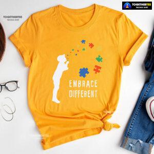 Embrace Different Kid Autism Awareness T-Shirt - Unisex Tee