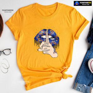 Understand Love Accept Lips Autism Awareness T-Shirt