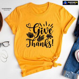 Give Thanks Pumpkin Fall Vibes T-Shirt
