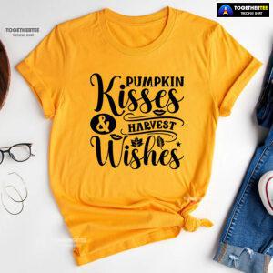 Pumpkin Kisses & Harvest Wishes T-Shirt