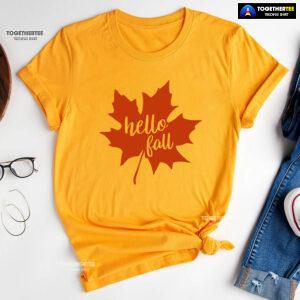 Hello Fall Happy Thanksgiving Day T-Shirt