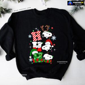 Ho Ho Ho Peanuts Snoopy Dog Christmas Sweatshirt
