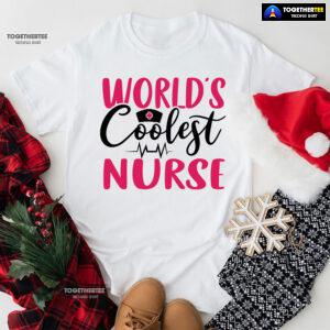 World's Coolest Nurse Heartbeat T-Shirt