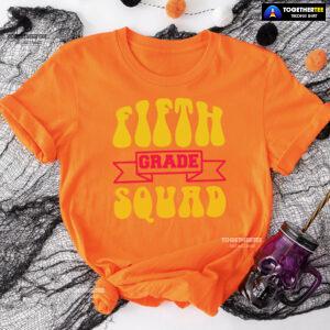 Fifth Grade Squad 5th Grade Student Back To School T-Shirt