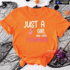 Just A Girl Who Loves Flamingos T-Shirt
