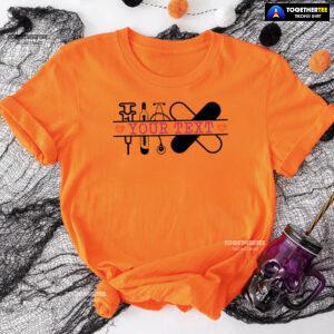 Customized Nurse Syringe Medical Thermometer Stethoscope T-Shirt