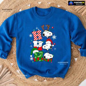 Ho Ho Ho Peanuts Snoopy Dog Christmas Sweatshirt