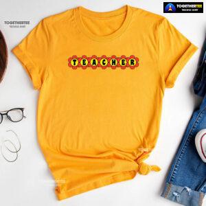 Teacher Orange Flowers Back To School T-Shirt