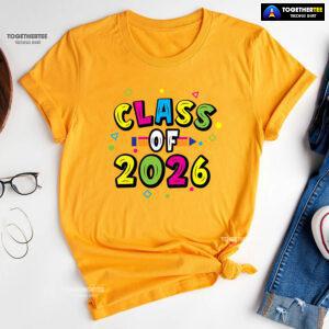 Class Of 2026 Crayon Student Back To School T-Shirt