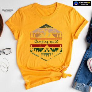 Camping Squid Vintage Squid Game T-Shirt