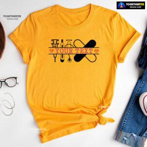 Customized Nurse Syringe Medical Thermometer Stethoscope T-Shirt
