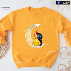 I Love You To The Moon & Back Beauty And The Beast Christmas Sweatshirt