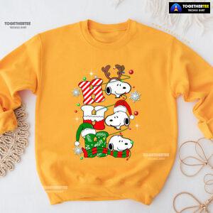 Ho Ho Ho Peanuts Snoopy Dog Christmas Sweatshirt