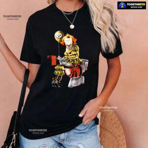 Pennywise Pittsburgh Steelers And Cincinnati Bengals Toilet T-Shirt
