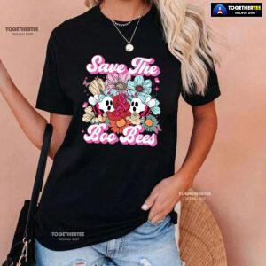 Save The Boo Bees Breast Cancer Halloween T-Shirt