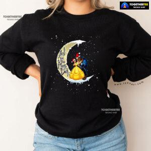 I Love You To The Moon & Back Beauty And The Beast Christmas Sweatshirt