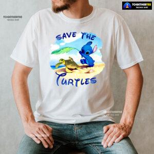 Stitch Save The Turtles T-Shirt