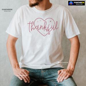 Thankful Heart Happy Thanksgiving T-Shirt