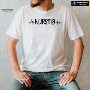 Nursing Heartbeat Nurse Vibes T-Shirt