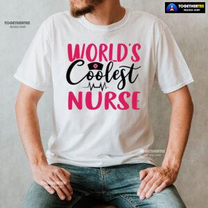 World's Coolest Nurse Heartbeat T-Shirt