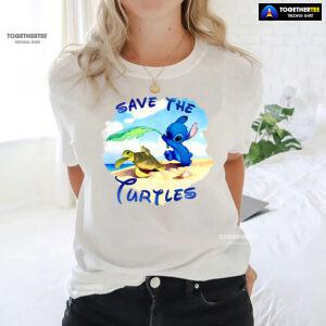 Stitch Save The Turtles T-Shirt