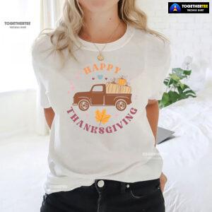 Happy Thanksgiving Pumpkin Leopard T-Shirt