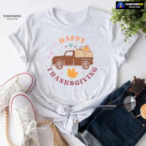 Happy Thanksgiving Pumpkin Leopard T-Shirt