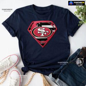 San Francisco 49ers Superman American Flag The 4th Of July T-Shirt