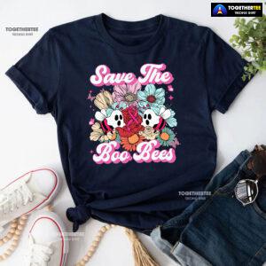 Save The Boo Bees Breast Cancer Halloween T-Shirt