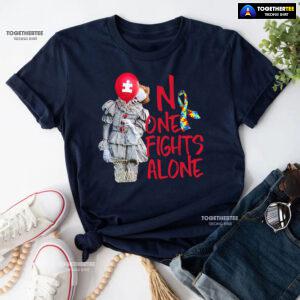 IT Pennywise Autism Awareness No One Fight Alone T-Shirt