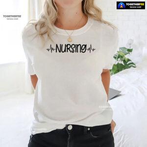 Nursing Heartbeat Nurse Vibes T-Shirt