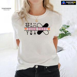 Customized Nurse Syringe Medical Thermometer Stethoscope T-Shirt