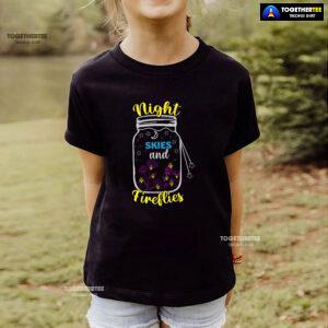 Night Skies And Fireflies Camping T-Shirt