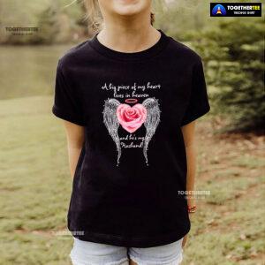 A Big Piece Of My Heart Lives In Heaven And He Is My Husband T-Shirt
