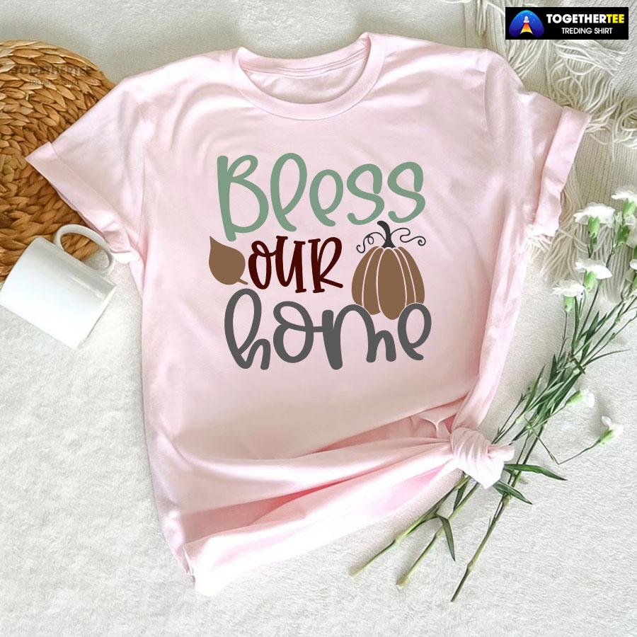 4-light-pink-tgvg231007pm14 Bless Our Home Thanksgiving T-Shirt