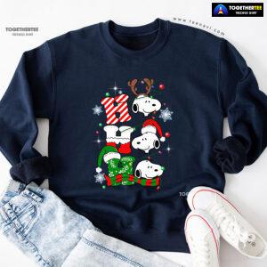 Ho Ho Ho Peanuts Snoopy Dog Christmas Sweatshirt