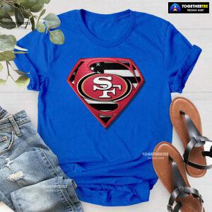 San Francisco 49ers Superman American Flag The 4th Of July T-Shirt